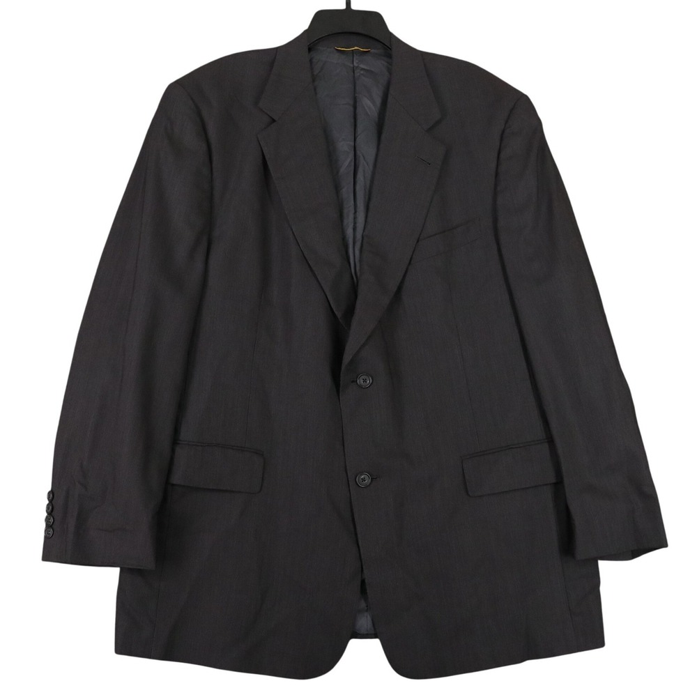 Hart Schaffner Marx Gold Trumpeter Mens 46L Wool Two Button Blazer Sport Coat